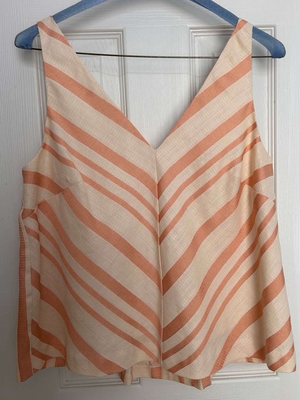 Cotton-linen Blend Sleeveless Top